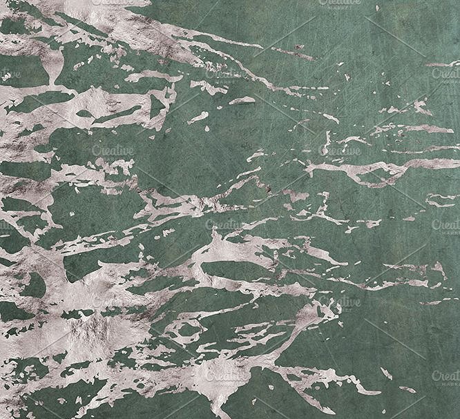 冬季微光有机银箔大理石纹理 Northern Lights: Silver Foil Marbles插图(1)