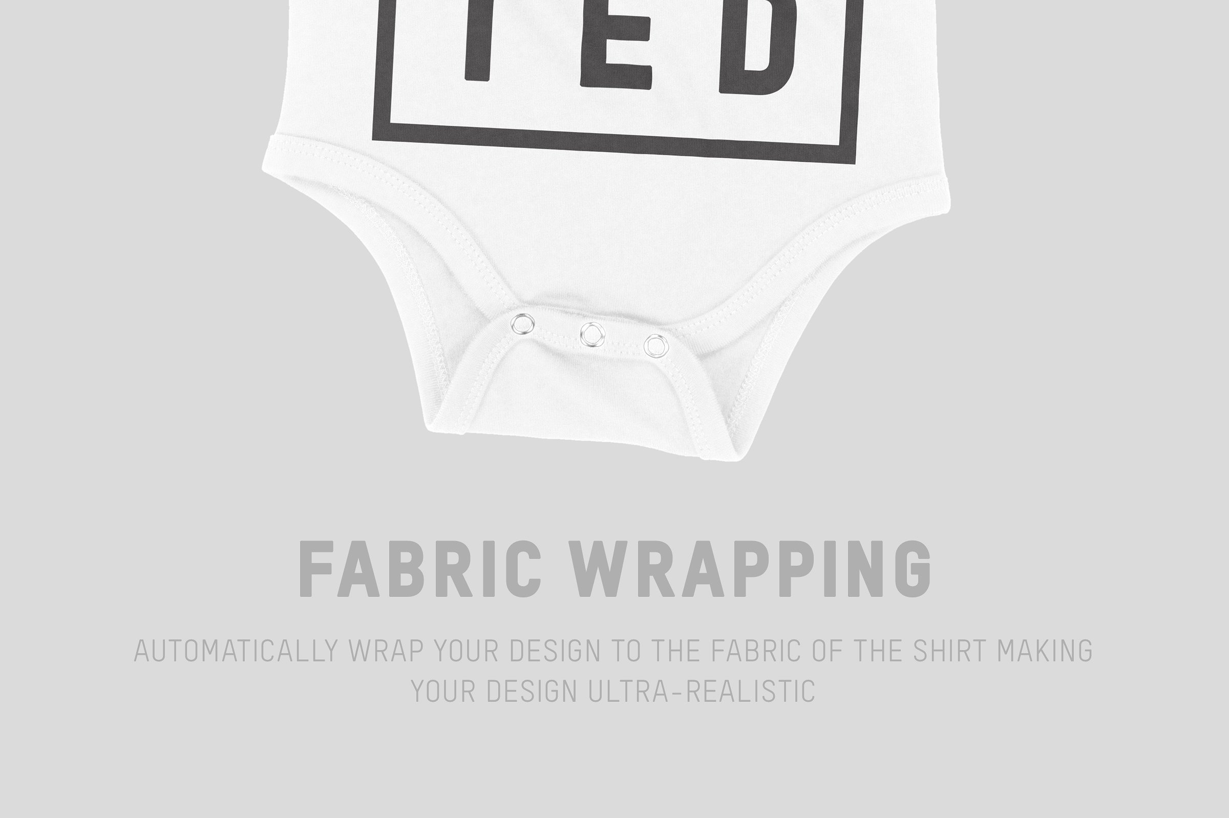 婴儿连体衣样机模板 Bella Canvas 100B Baby One Piece插图(4)