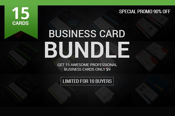 15个高端黑色商业商务风格名片设计模板插图