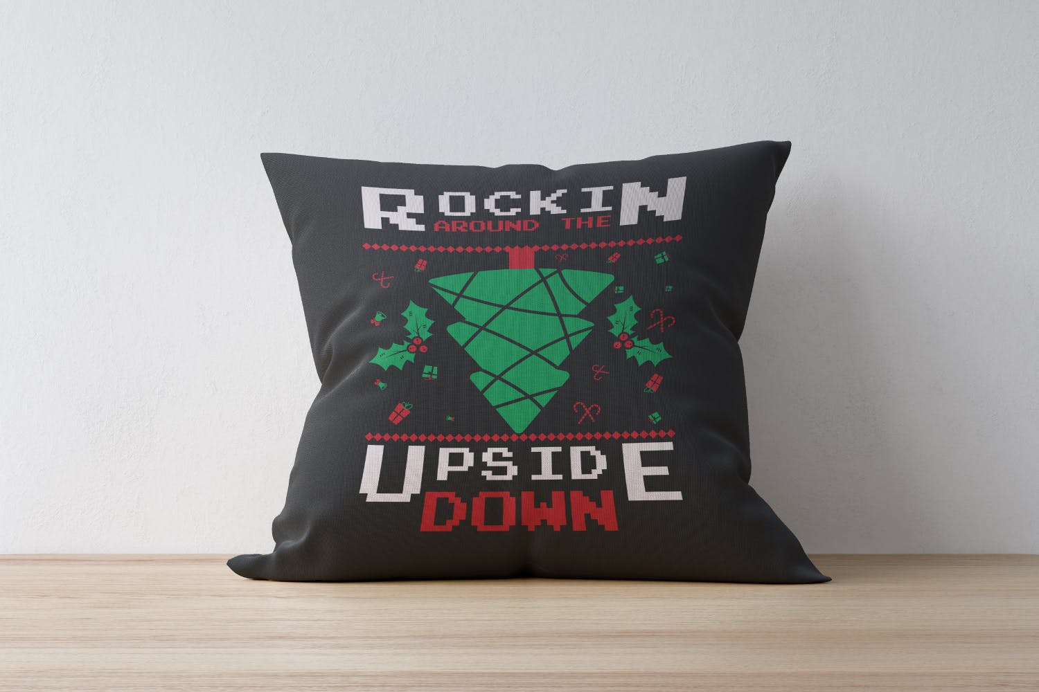 创意圣诞树毛衣T恤印花手绘图案设计素材 Christmas Tree Sweater T-Shirt Design. Xmas Party插图(1)