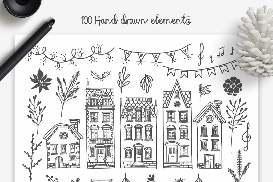 圣诞主题元素设计师工具包 Lapland Christmas Toolkit插图(2)