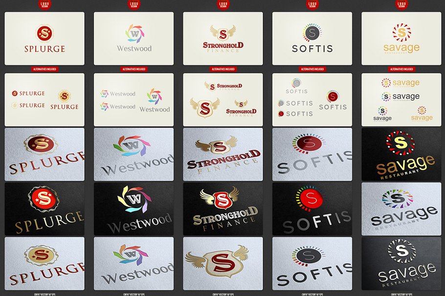 37款矢量Logo设计模板集 37 Vector Logo Templates插图(2)