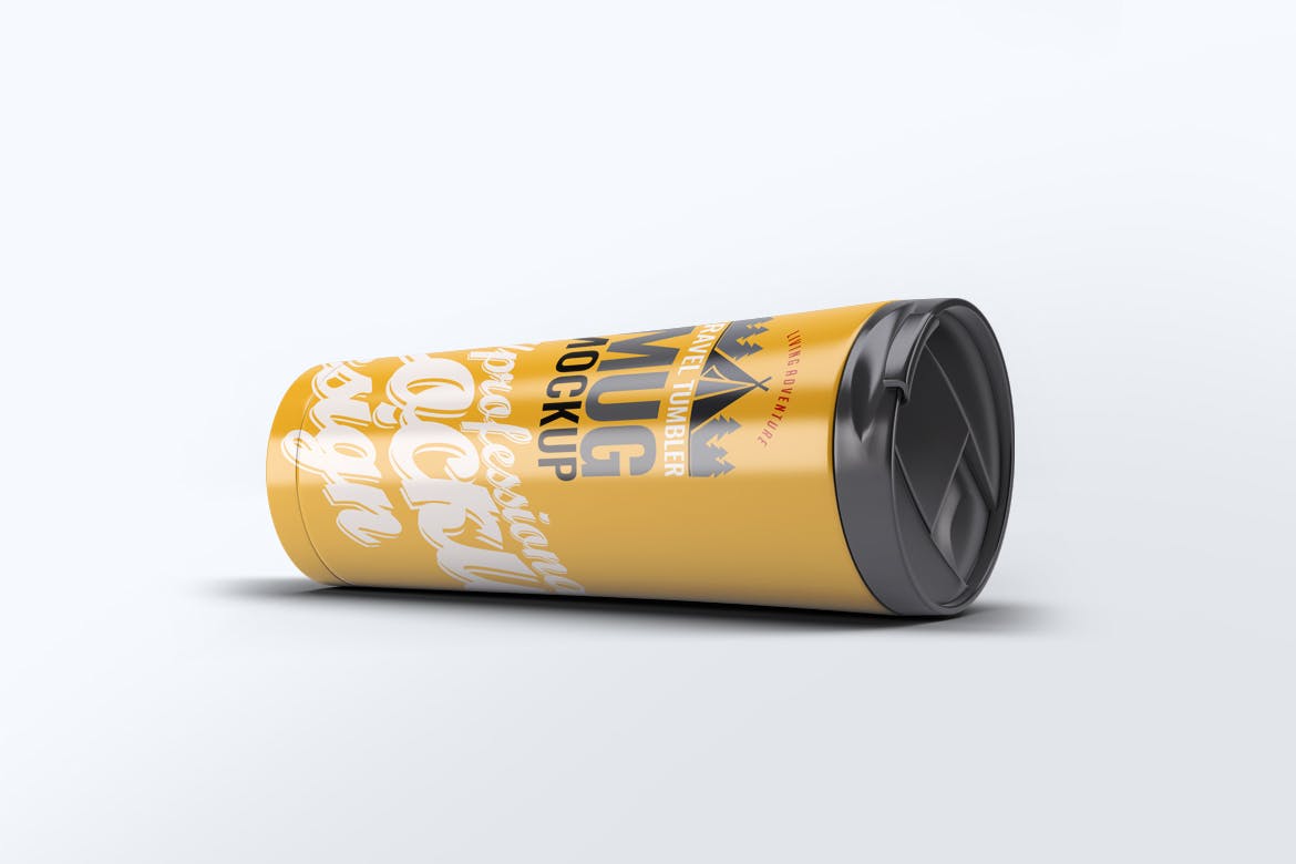 旅行水杯外观设计样机模板 Travel Tumbler Mug Mock-Up插图(5)