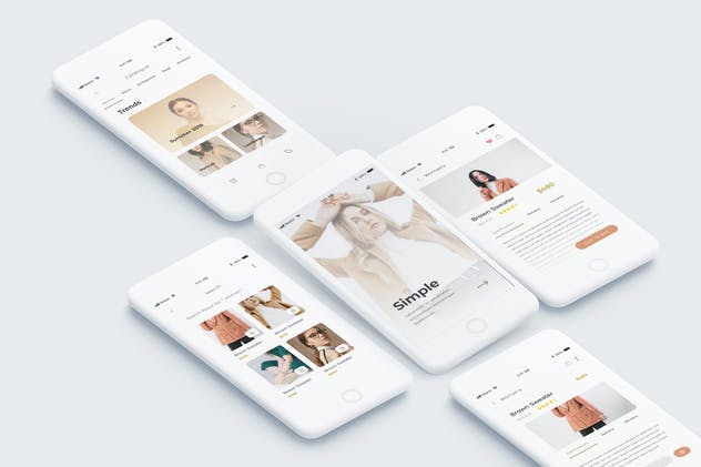在线商店电子商务APP应用程序UI套件 One Shopping – Shop Mobile App Ui Kit插图(1)