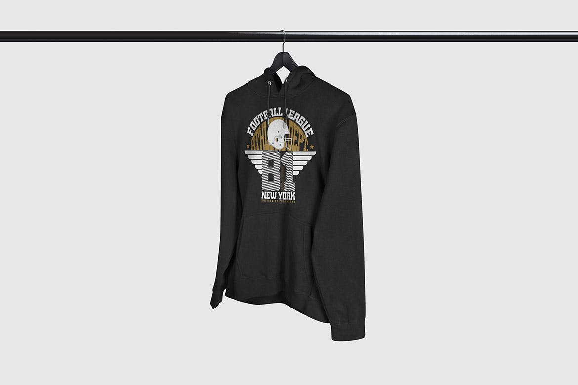 彩色连帽衫运动衫卫衣设计图样机模板 Color Hoodie Sweatshirt Mockup插图(6)