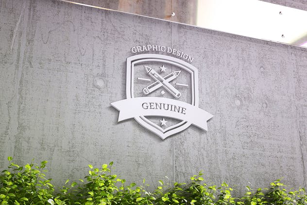 标牌和徽标设计PSD样机 Signage & Logo Mock-up插图(1)