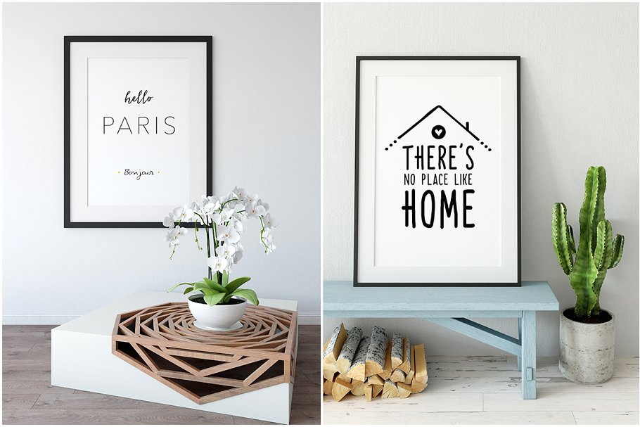 超级现代相框样机组合 Interior Frame Mockup Bundle Vol 3 [2.65GB]插图(11)