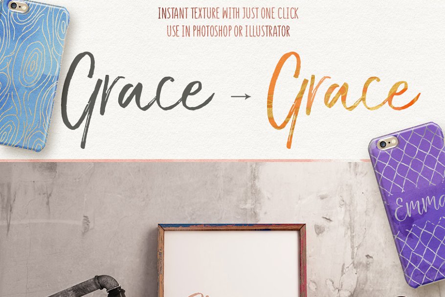 平面设计师必藏：巨量手绘图案纹理&图层样式 Mega Bundle Patterns and Textures [3.7GB]插图(3)