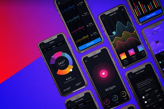 iPhone Xs手机应用UI设计展示样机模板 iPhone XS V.1插图(4)