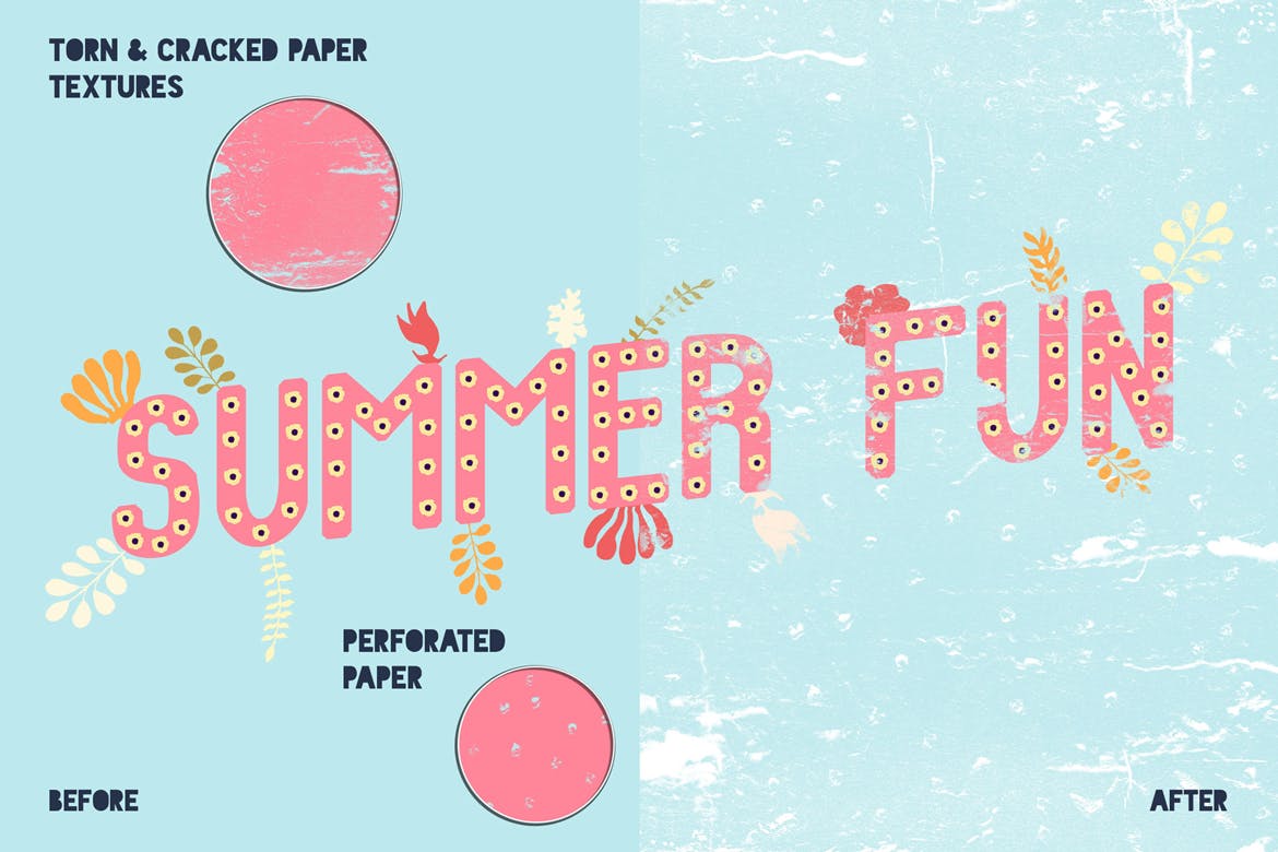 复古做旧设计必备:划痕&撕裂纸张纹理素材库精选背景包 Scratched and Torn Paper Textures插图(1)