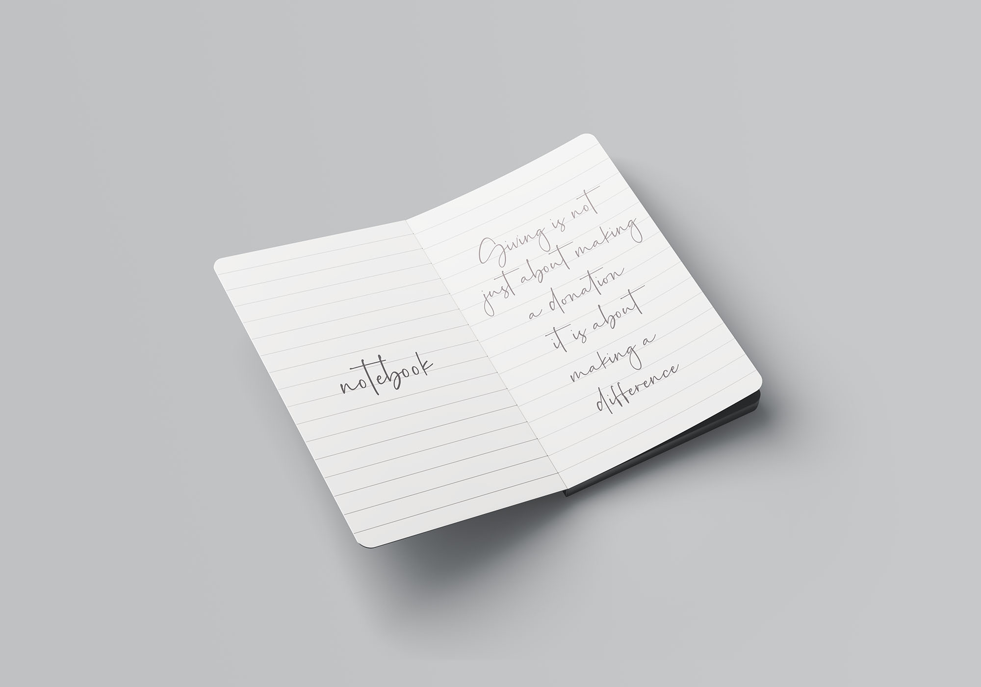 高级记事本封面设计效果图样机素材 Advanced Notebook Mockup插图(4)