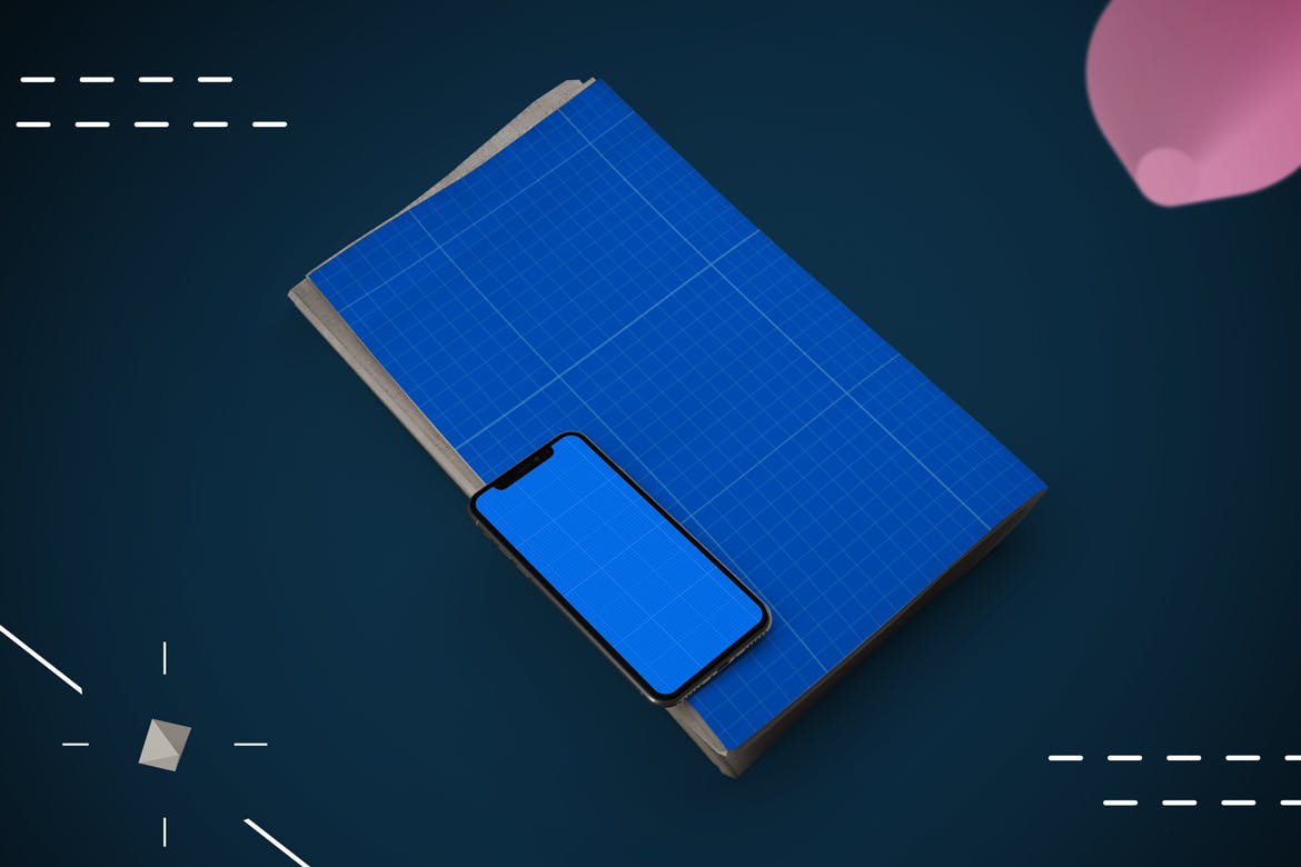 抽象设计风格报纸资讯类APP应用UI设计效果图素材库精选样机 Abstract Newspaper App MockUp插图(8)