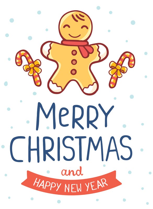 圣诞节&新年庆祝主题简易矢量手绘图形素材 Collection of Christmas cards插图(4)