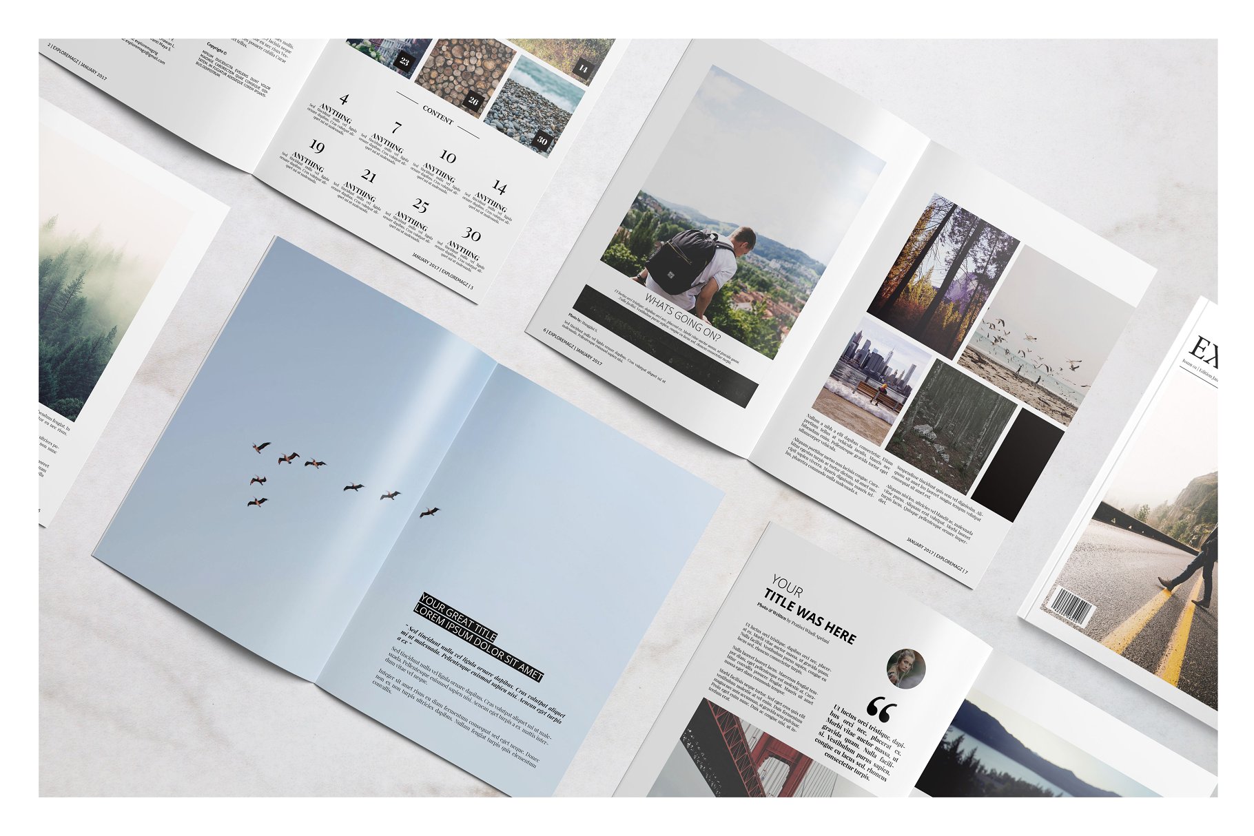 旅行主题杂志模板 Exploremagz Magazine插图(3)