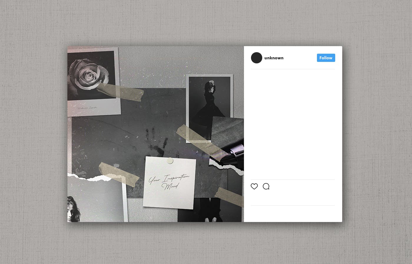 企业文化情绪板照片墙样机素材库精选模板 Moodboard Mockup Kit插图(1)
