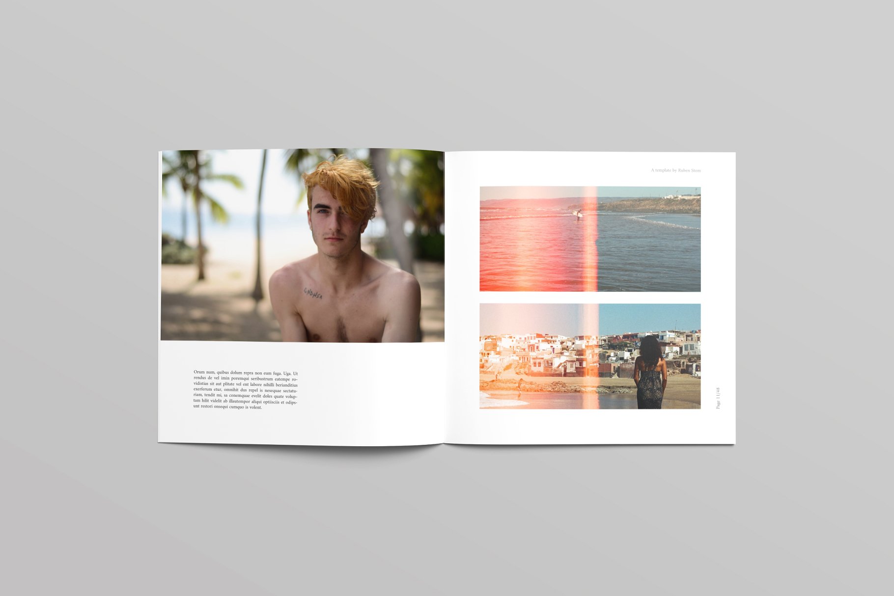 经典实用的多功能方形产品手册模板 Ubud Square Brochure Template插图(3)