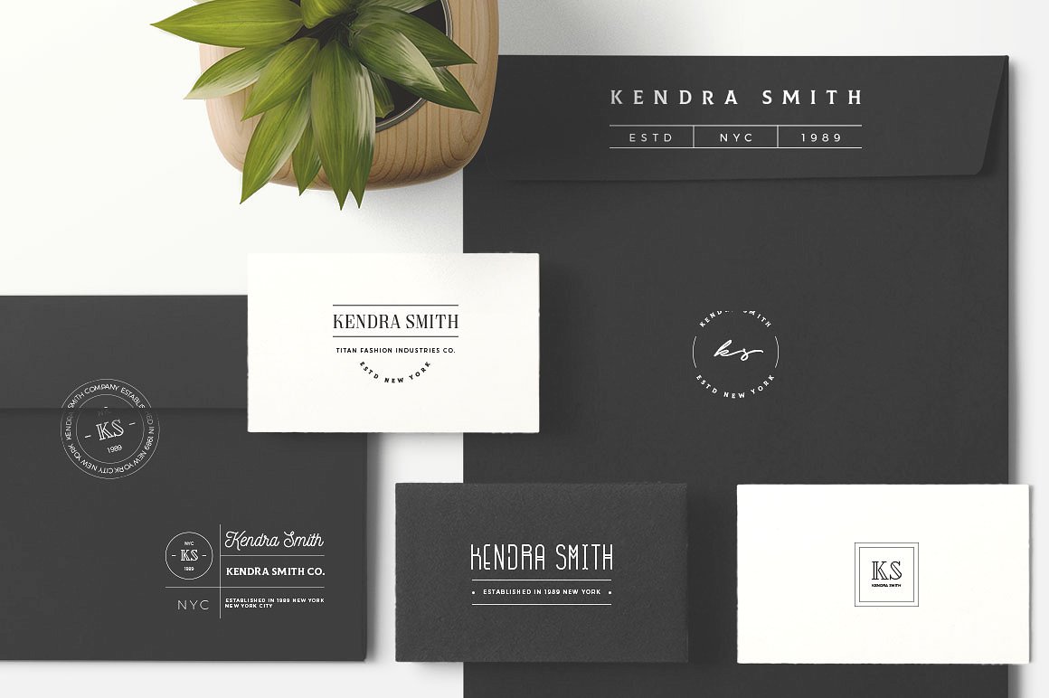 50款时尚行业品牌Logo模板 50 Branding Fashion Minimal Logos插图(3)