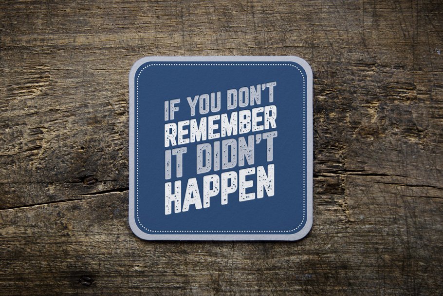 逼真的正方体便签设计样机模板V.1 Coaster Mockups Volume 1插图(1)