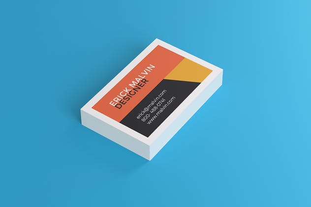 UK尺寸规格企业名片设计效果图素材库精选 UK Business Cards Mock-up’s [85×55 mm]插图(4)