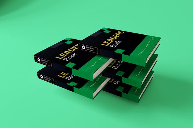 精装硬图书封面设计样机 Hard Cover Book MockUp插图(3)