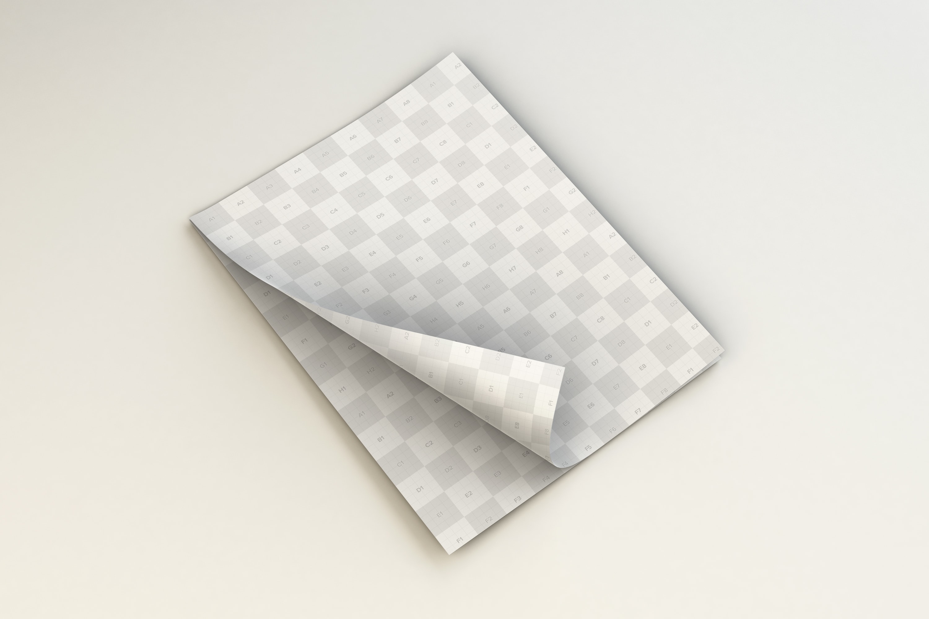 A4纸尺寸企业传单版式设计样机模板02 Flying A4 Paper Mockup 02插图