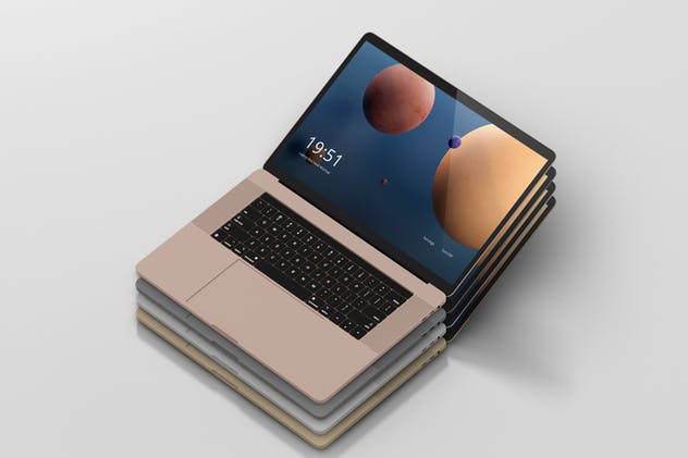 高分辨率笔记本电脑样机 Laptop Screen Mockup插图(9)