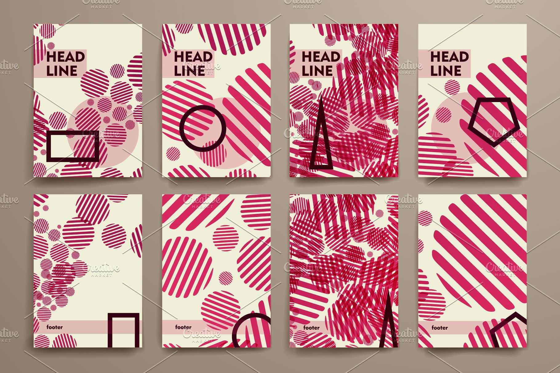 抽象背景产品企业宣传画册模板 Abstract Brochures插图(4)