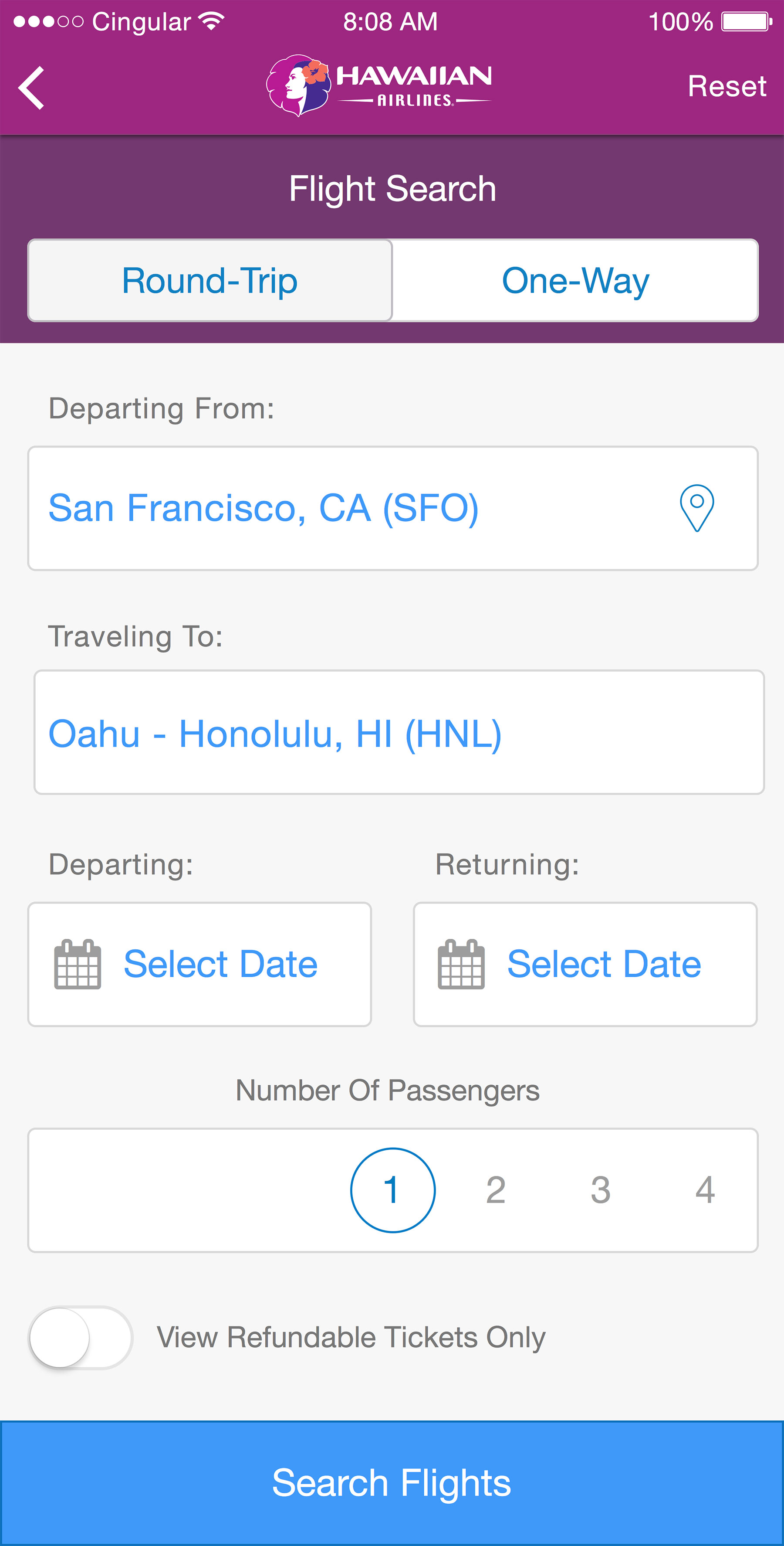 Hawaiian Airlines Redesign