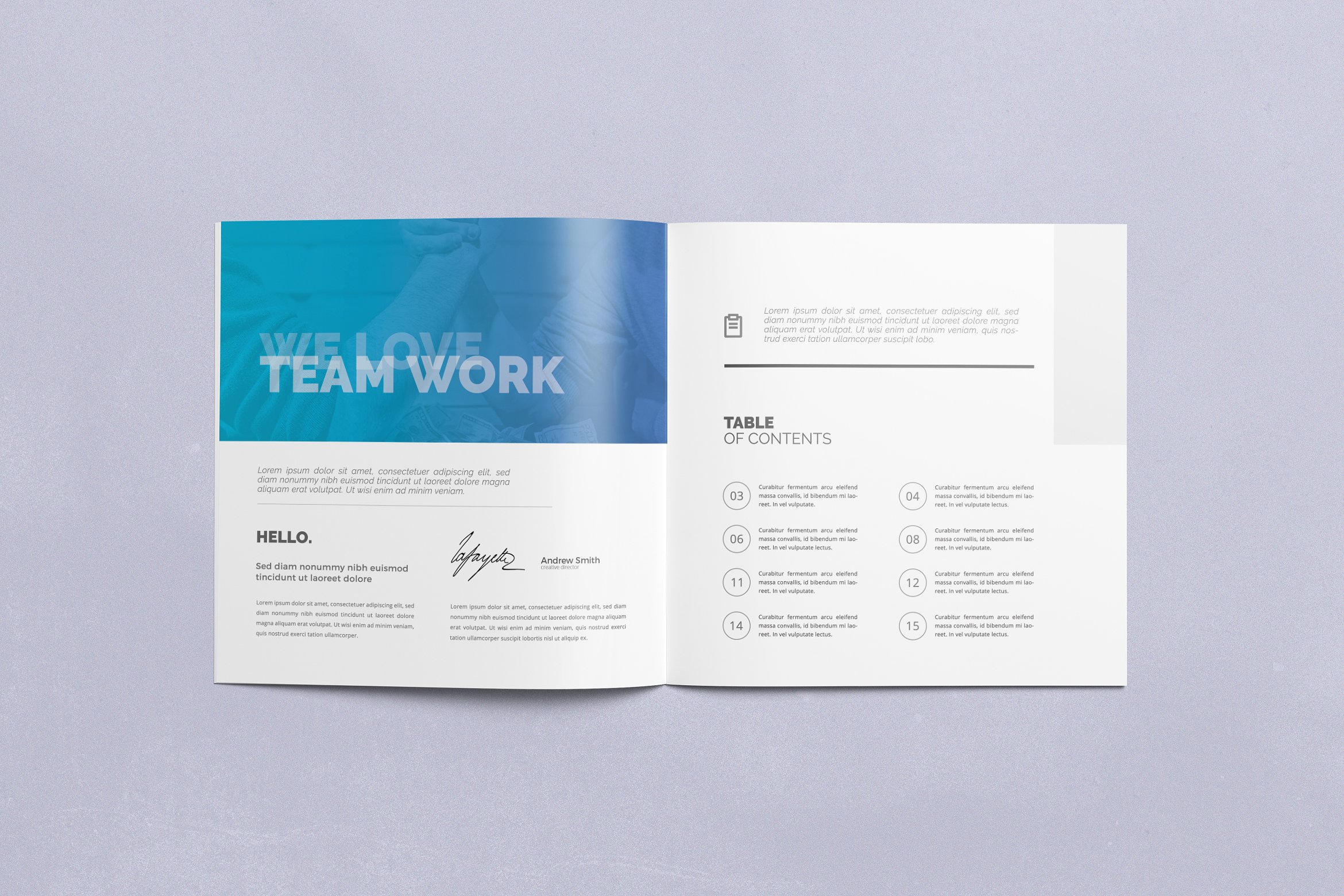 现代简约的多用途广场小册子插图(2)