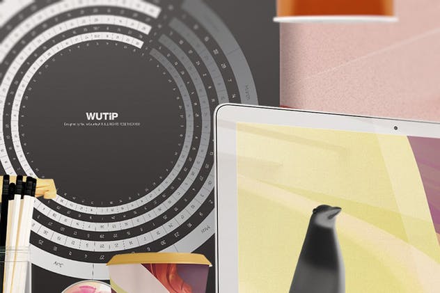 高品质的办公挂历样机生成器 Wall Calendar Mockup Creator插图(2)