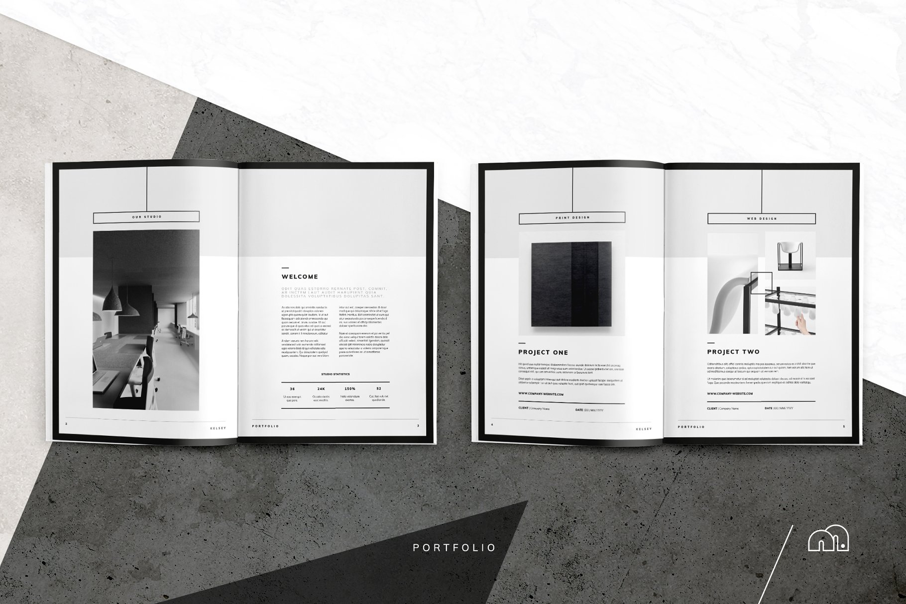 一套完美的简约项目提案模板 Kelsey – Pitch Pack插图(8)