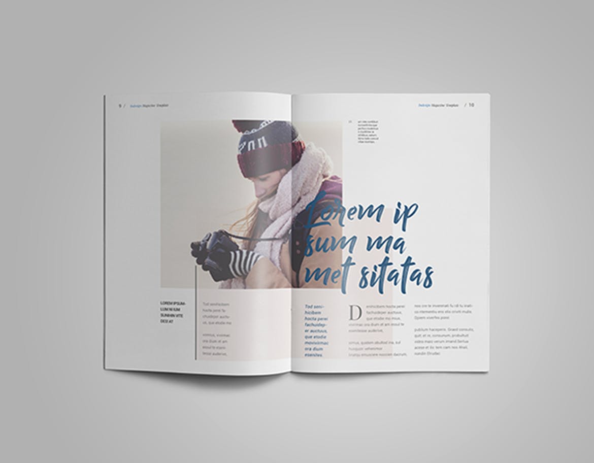 高端旅行/摄影主题素材库精选杂志版式设计InDesign模板 InDesign Magazine Template插图(5)