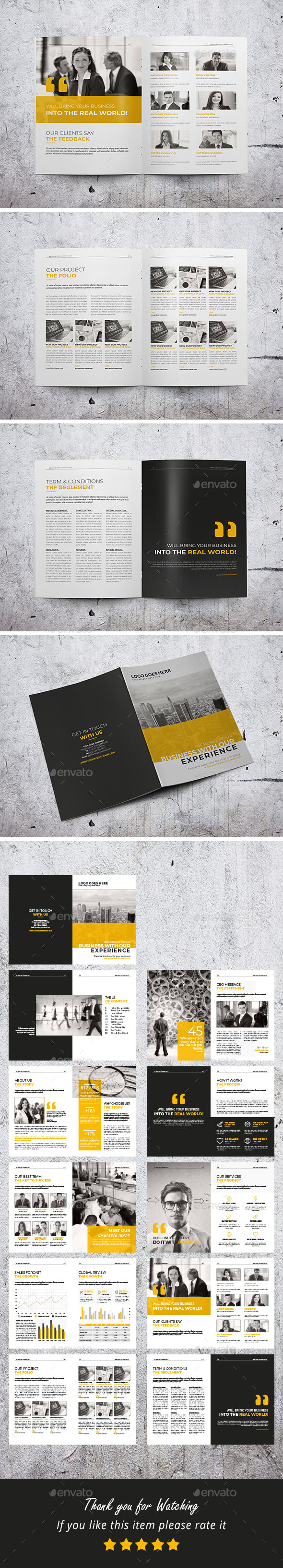 高端商务质感的商业提案计划书楼书画册手册杂志设计模板插图(1)