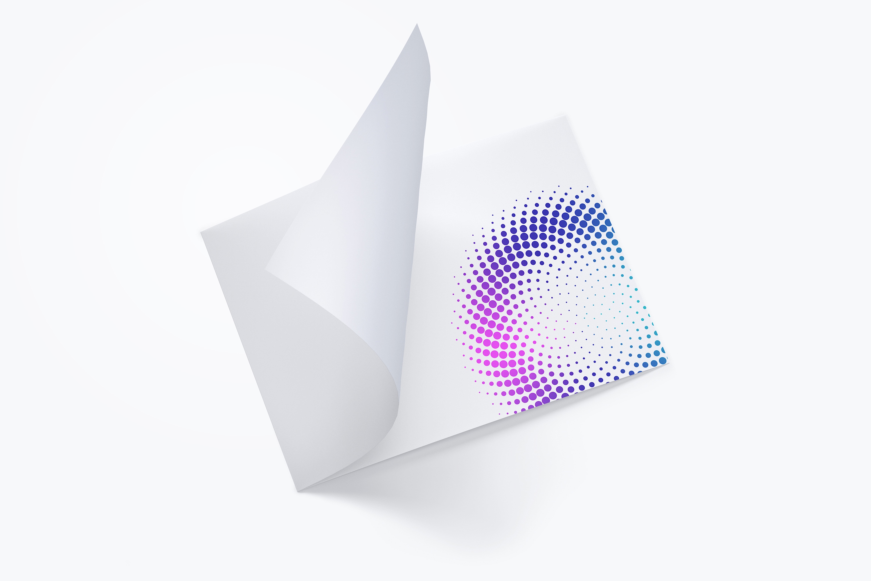 A4横向双折设计小册子传单设计图预览样机02 A4 Landscape Bi Fold Brochure Mockup 02插图