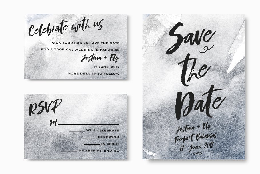 现代墨水纹理素材 Modern Ink & More Backgrounds插图(5)