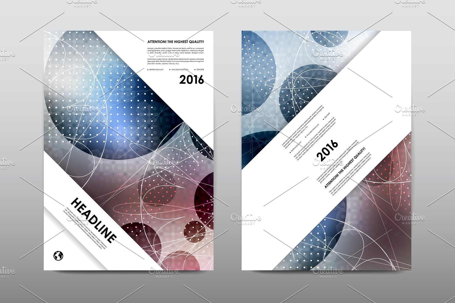 50+企业画册模板合集 50+ Business Brochures Bundle插图(27)