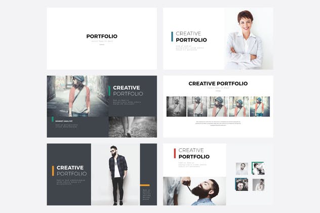 创意商业提案PPT幻灯片演示模板V.32 Multipurpose PowerPoint Template V.32插图(6)