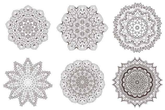 69组曼陀罗矢量复杂图形集 69 Vector Mandala – All Kinds of Complexity Set插图(4)