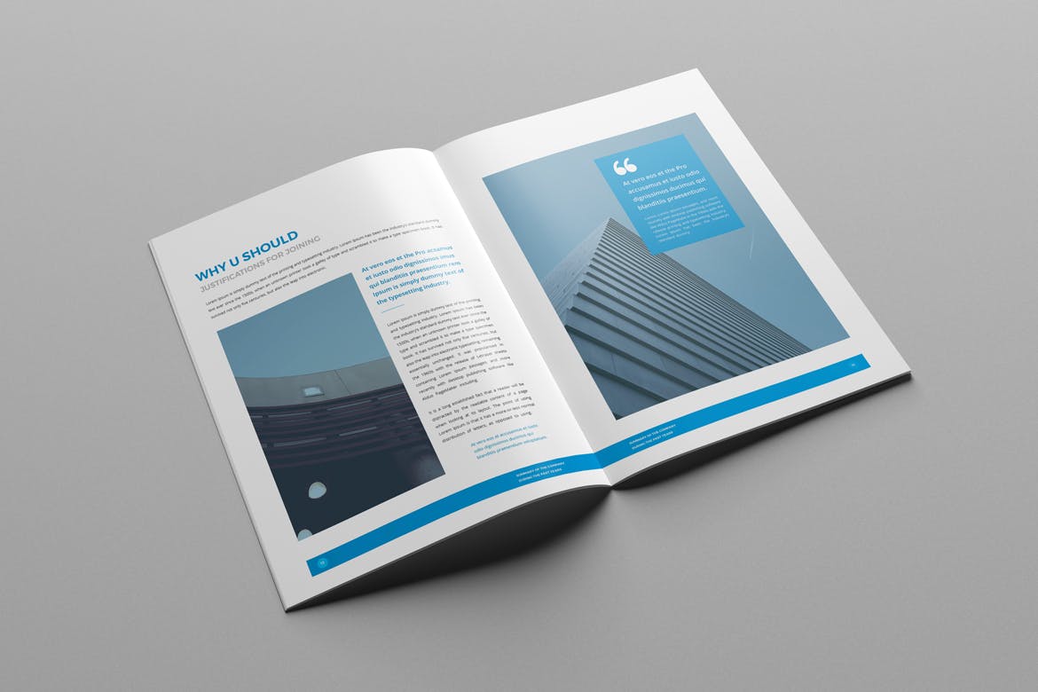 时尚简洁高端多用途的企业形象画册手册楼书杂志设计模板（indd）插图(3)