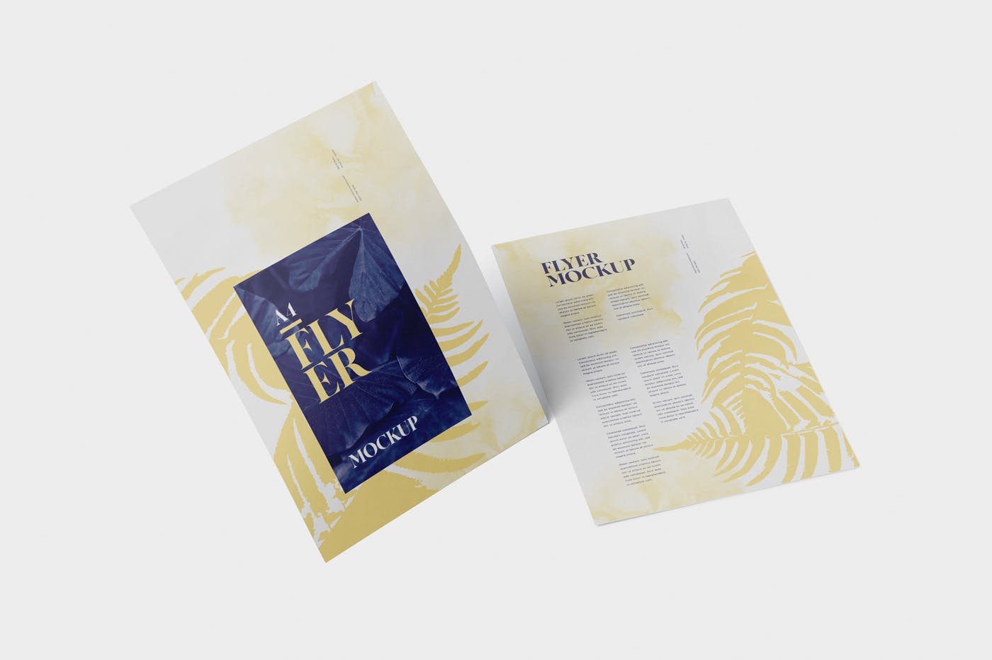 A4尺寸传单设计阴影效果图样机素材库精选 A4 Flyer Mock-Up插图(2)