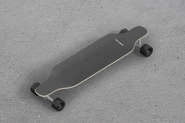双翘长滑板图案设计样机 Freeride Longboard Mockup插图(11)