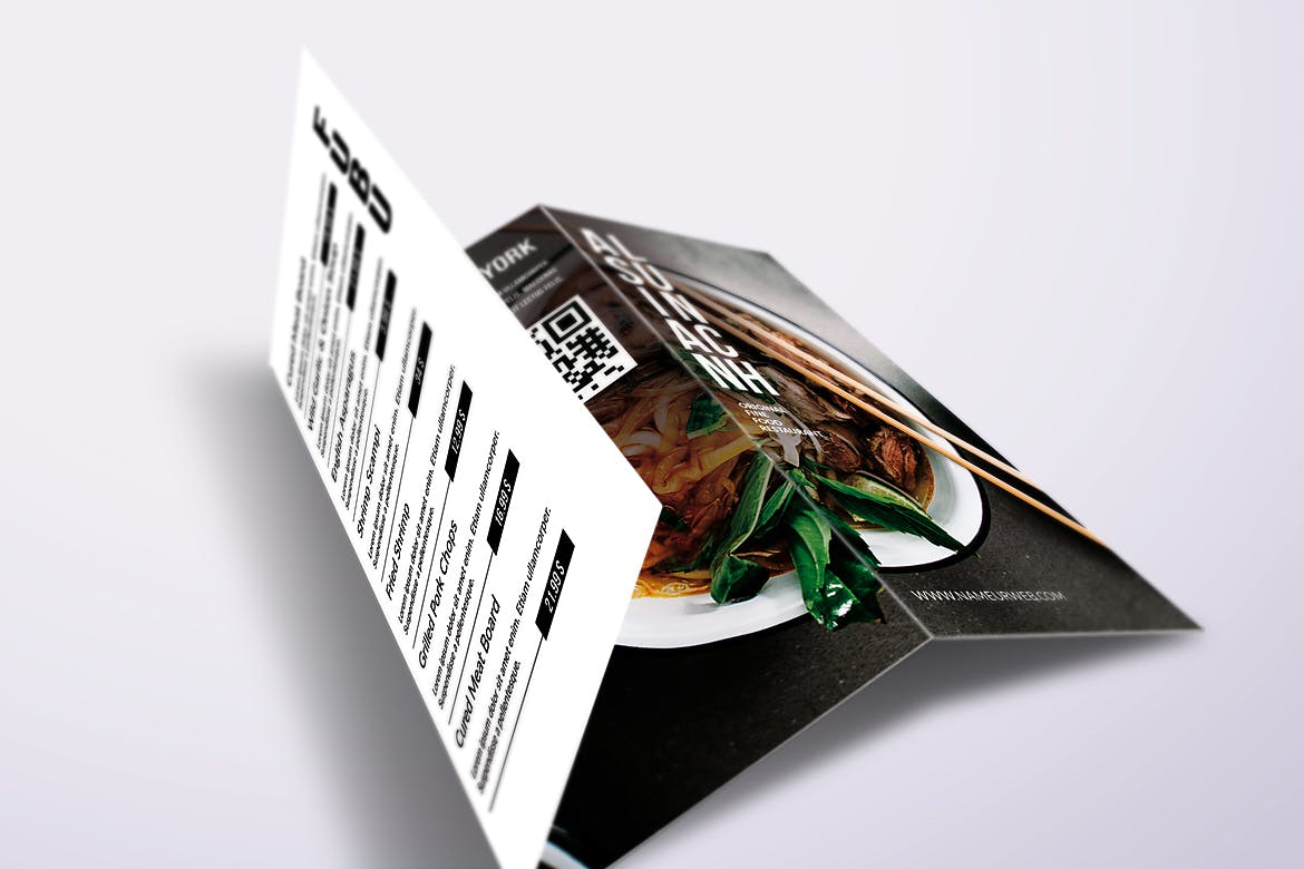 亚洲美食餐馆菜单设计模板合集 Asian Cuisine Elegant Food Menu Bundle插图(8)