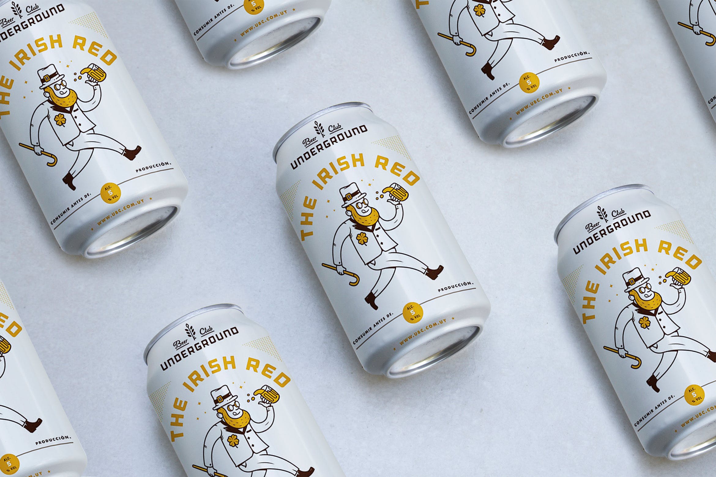 啤酒饮料易拉罐外观设计预览样机 Branding Can Mockup插图