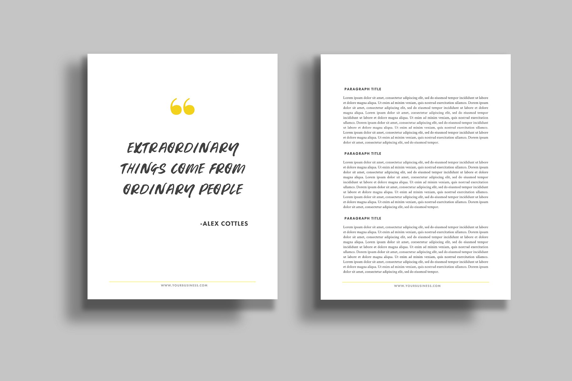 可定制色彩艳丽的电子书模板 Ebook Template – Illustrator插图(2)