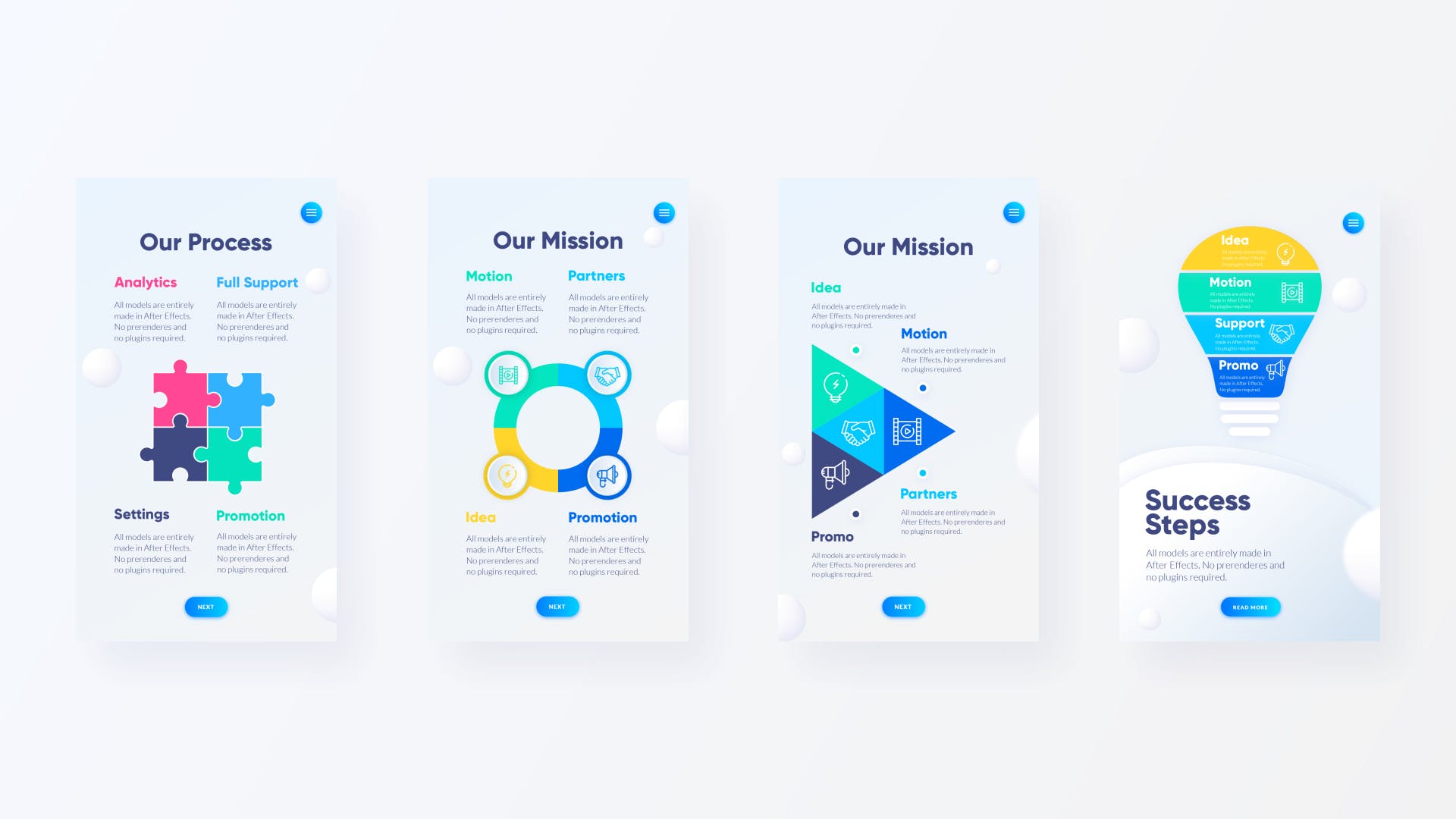 企业品牌宣传APP页面/H5页面设计模板合集 Stories Corporate Bundle插图(12)