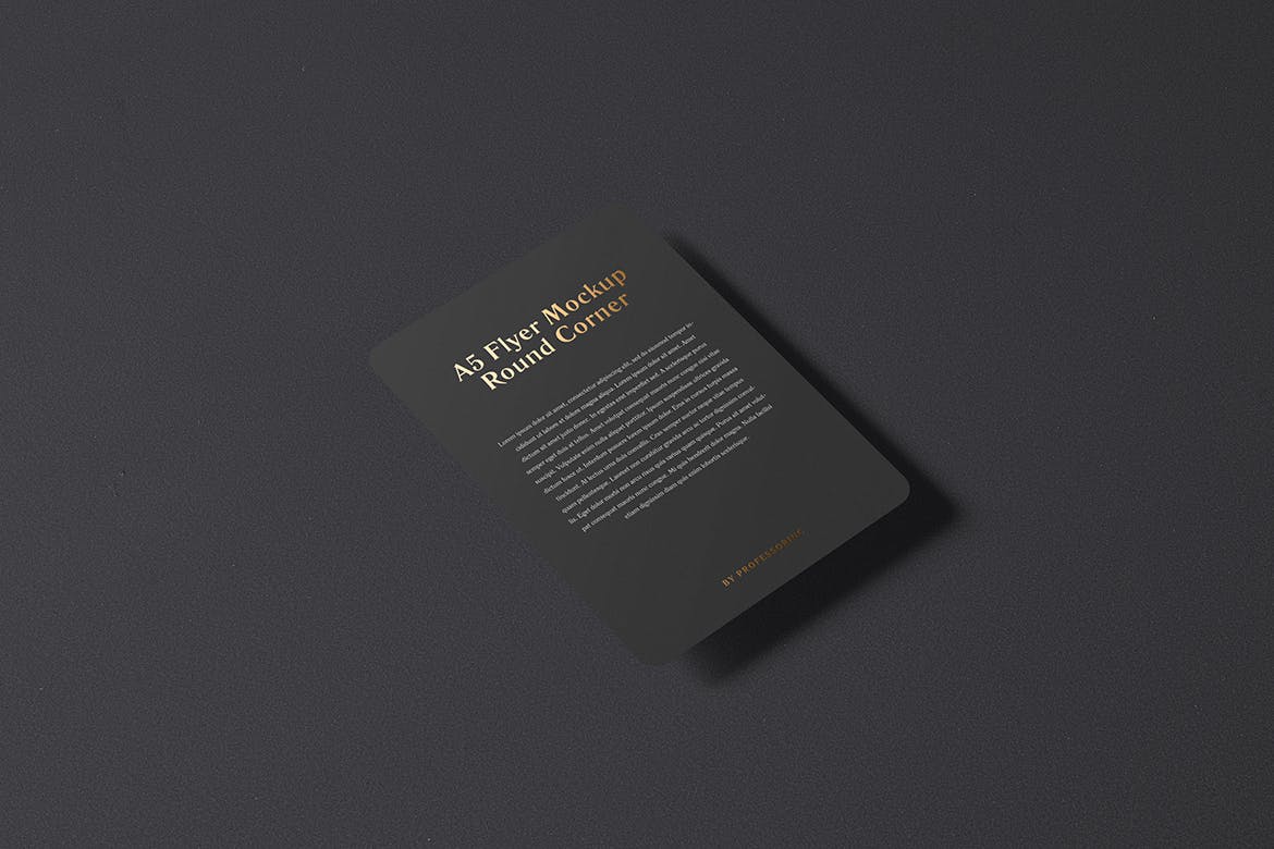 A5尺寸圆角传单纵向效果图样机素材库精选 A5 Portrait Flyer Mockup — Round Corners插图(7)