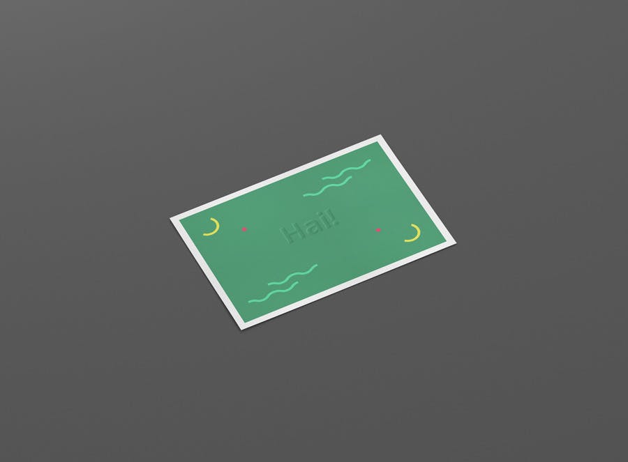 A6尺寸明信片/传单设计效果图样机 A6 Postcard / Flyer Mockup插图(3)