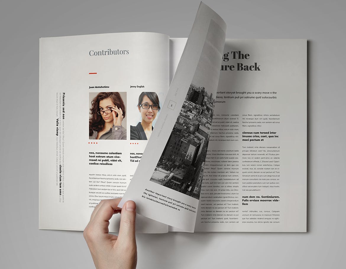 通用性现代版式设计时尚杂志设计模板 Indesign Magazine Template插图(2)