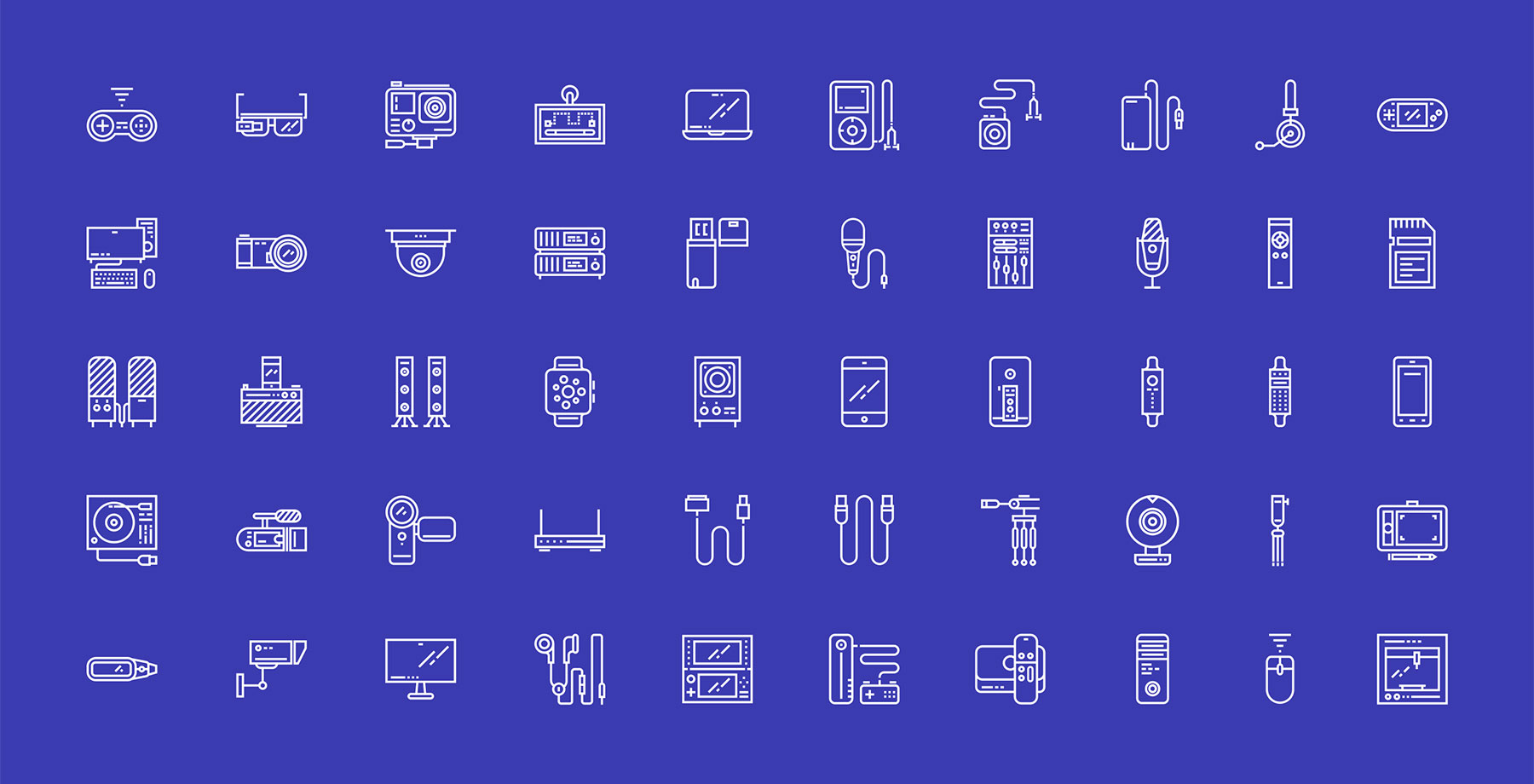 50 枚科技设备图标