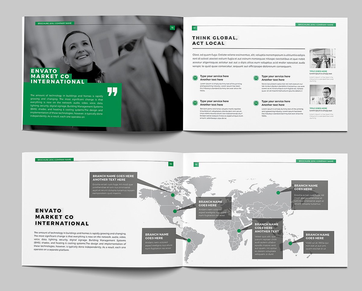 极简主义的公司介绍类小册子设计模板下载[indd]插图(5)